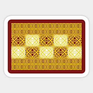 beautiful yellow pattern Sticker